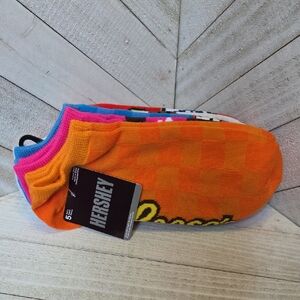 NWT HERSHEY 5 Pack Chocolate Themed Socks